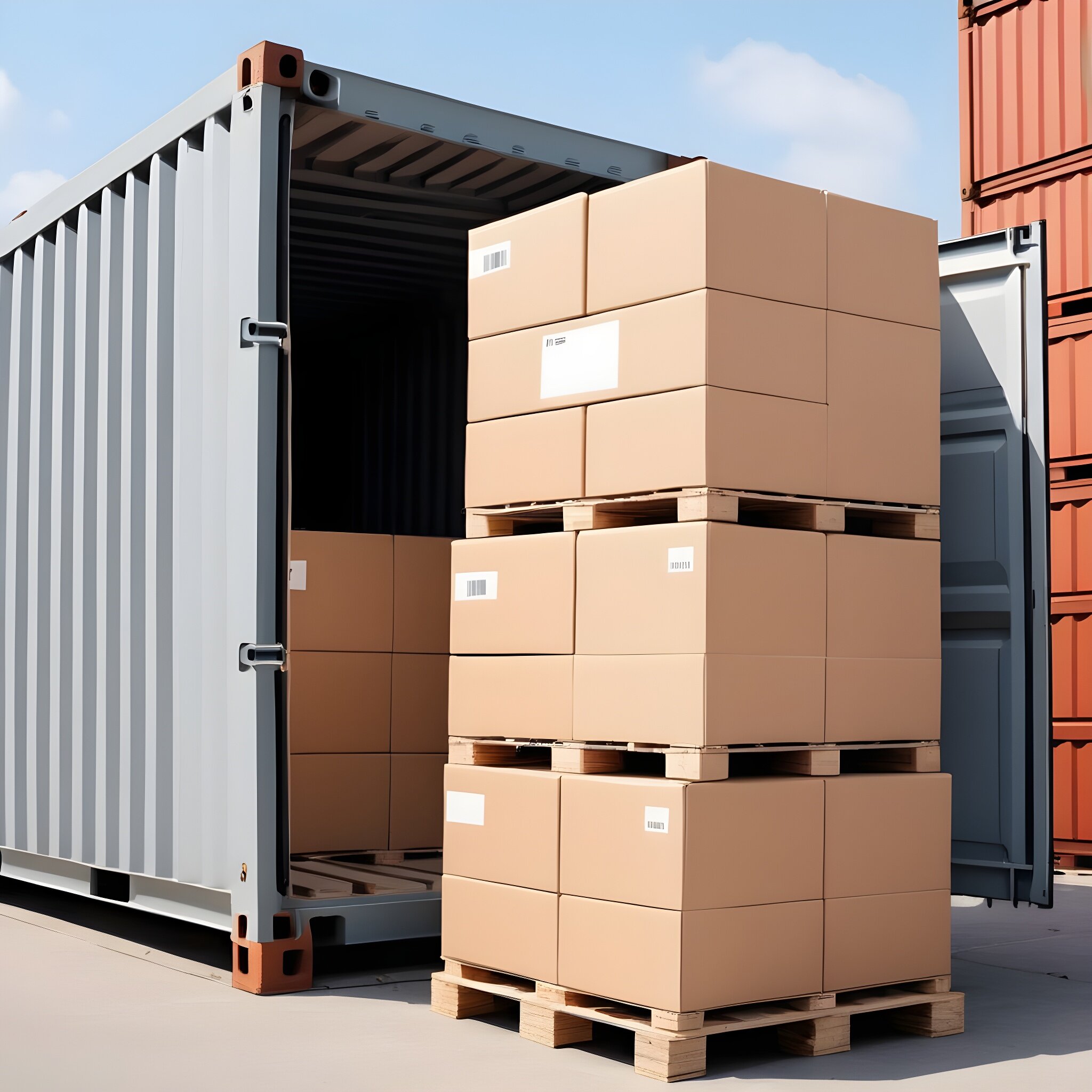 Bulk boxes - box on Pallet, also know as Cardboard Crates 